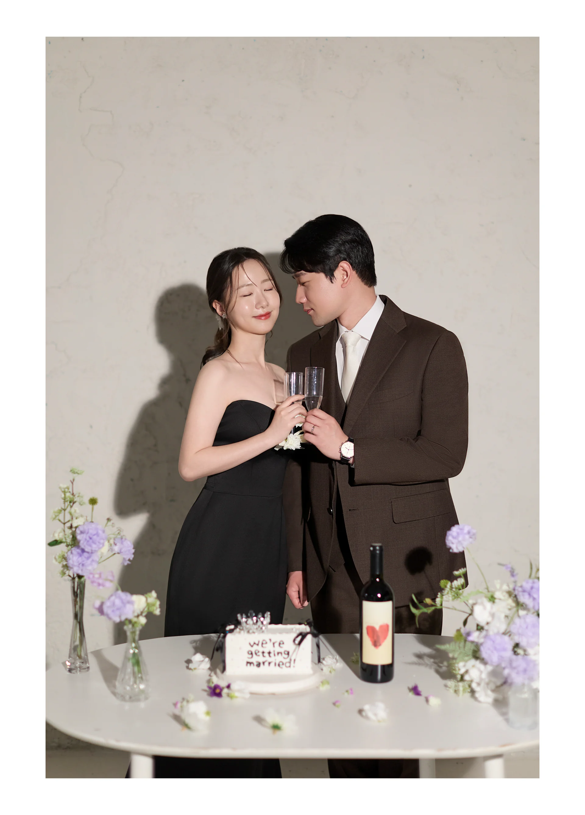 홍민의와 정다희의 스튜디오 웨딩 사진